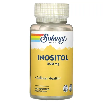 Інозітол Solaray Inositol 500 мг, 100 вегетаріанських капсул