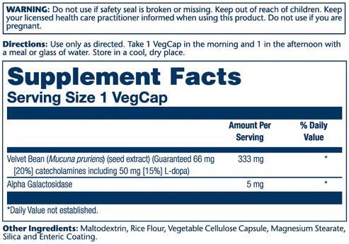 Мукуна жгучая Solaray Mucuna Pruriens 333 мг, 60 капсул