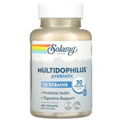 Пробіотик Solaray Multidophilus 12 Strain Probiotic 20 Billion CFU, 100 капсул