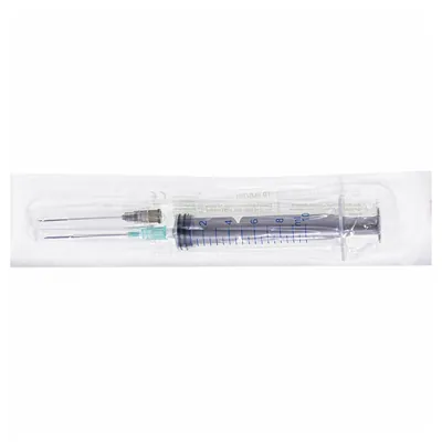 Шприц 10 мл Arterium 3-х компонентний з двома голками 22G (0,7 x 38 мм) та 21G (0,8 x 38 мм), 1 штука