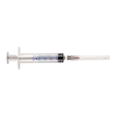 Шприц 5 мл Arterium 3-х компонентний з голкою 22G (0,7 мм х 38 мм), 1 штука