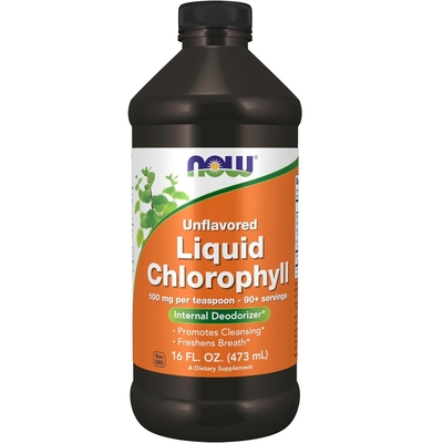 Хлорофилл жидкий NOW Liquid Chlorophyll без вкуса, 473 мл