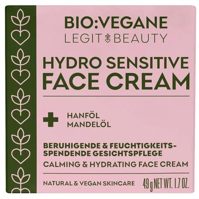 Крем для обличчя Bio:Vegane заспокійливий для чутливої шкіри, 50 мл