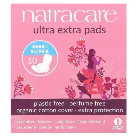Прокладки гигиенические Natracare Super ультратонкие органические, 10 шт