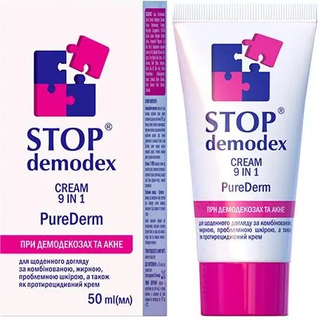 Крем Стоп Демодекс Stop Demodex PureDerm 9-в-1, 50 мл