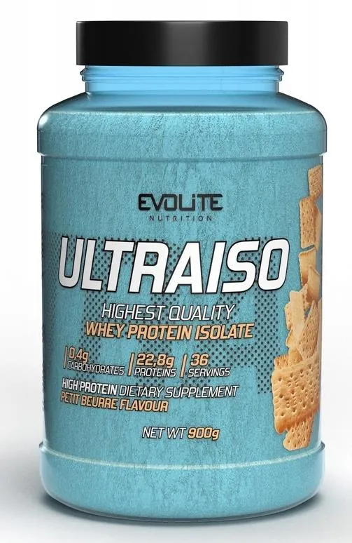 Протеїн сироватковий ізолят Evolite Nutrition UltraIso petit beurre печиво, 900 г