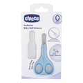 Ножницы детские Chicco с колпачком голубые