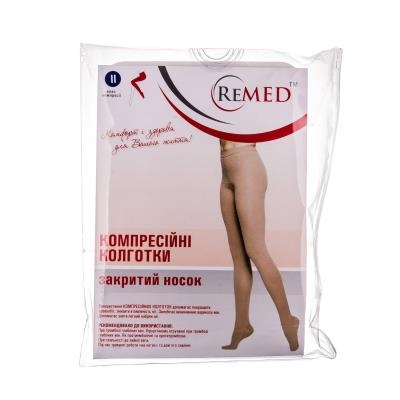 Колготки компрессионные Remed RK 311 закрытый носок, 2 класс компрессии, удлиненные, размер L