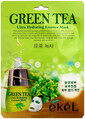 Маска тканинна для обличчя Ekel Green Tea з зеленим чаєм для жирної шкіри, 25 мл