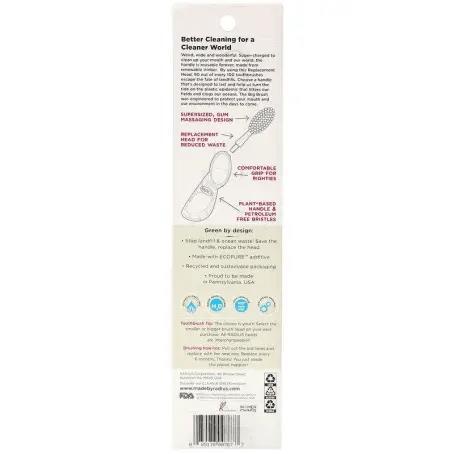 Зубная щетка Radius Big Brush Original Right hand для правши, мягкая, черный блеск