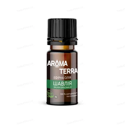 Ефірна олія Aroma Terra Шавлія, 10 мл