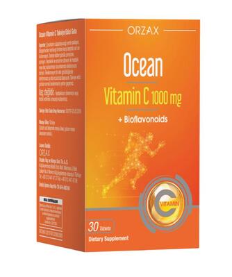 Вітамін С Orzax Ocean Vitamin C 1000 мг, 30 таблеток