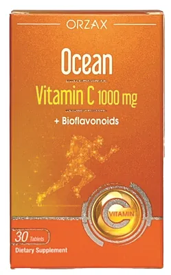 Вітамін С Orzax Ocean Vitamin C 1000 мг, 30 таблеток