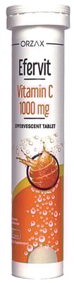 Витамин С Orzax Efervit Vitamin C таблетки шипучие №20
