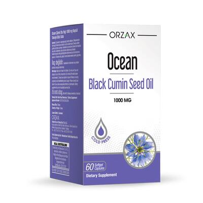 Олія чорного кмину  Orzax Ocean Black Cumin Seed Oil 1000 mg, 60 капсул
