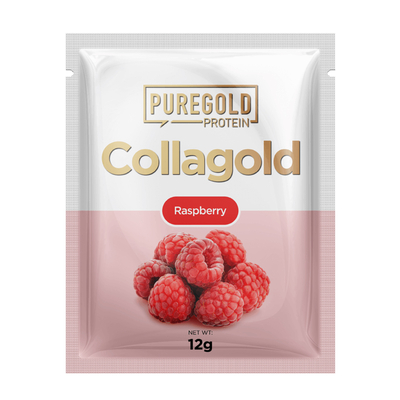 Коллаген Pure Gold CollaGold Raspberry с гиалуроновой кислотой, витамином С и цинком, со вкусом малины, 12 г