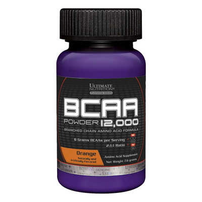 Амінокислота Ultimate Nutrition BCAA 12000 Powder, Orange Sample, 7,6 г
