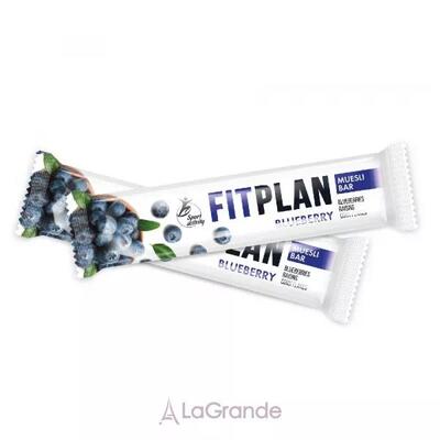 Батончик Monsters Fitness Plan Muesli Bar Bluberry, 30 x 25 г
