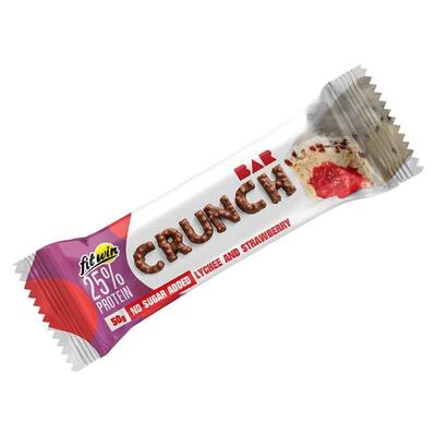 Батончик FitWin Crunch Bar протеїновий з начинкою Lychee-Strawberry, 50 г