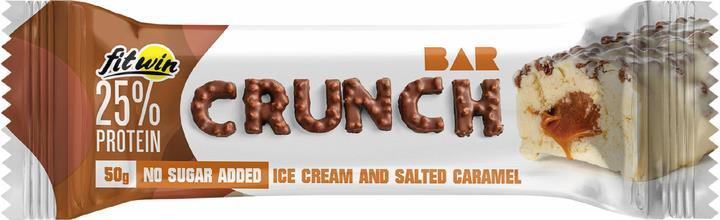 Батончик FitWin Crunch Bar протеїновий з начинкою Ice Cream-Salted Caramel, 50 г