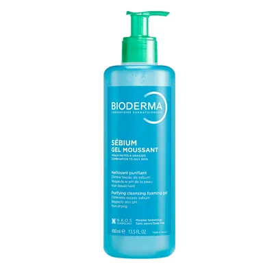 Гель Bioderma Sebium очищуючий для обличчя для жирної та комбінованої шкіри, 400 мл