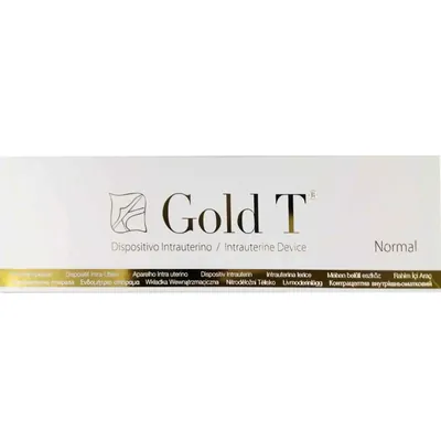 Спіраль внутрішньоматкова Eurogine Gold T Normal Cu375 + Au (мідь + золото), 1 штука