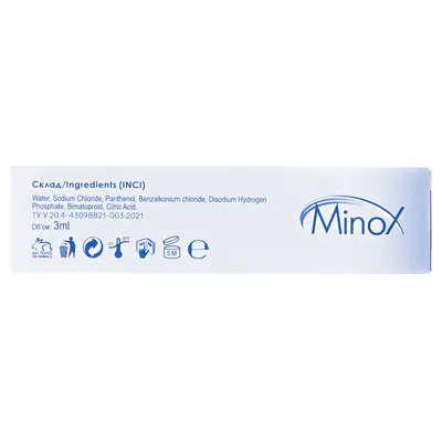 Сироватка Minox Maxlash для росту вій і брів, 3 мл