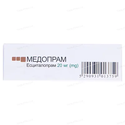 Медопрам таблетки, в/плів. обол. по 20 мг №30 (10х3)