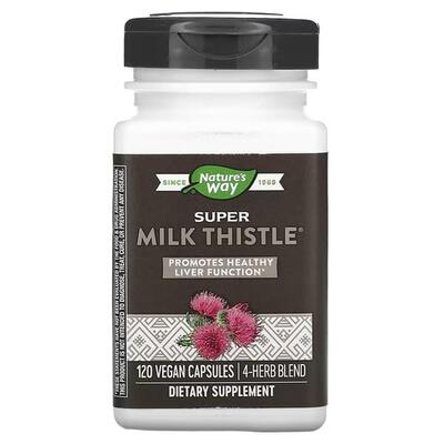 Расторопша Nature's Way Super Milk Thistle, 120 веганских капсул