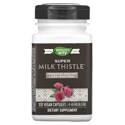 Розторопша Nature's Way Super Milk Thistle, 120 веганських капсул