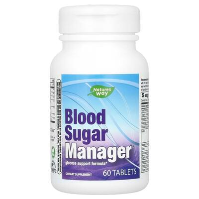 Комлекс Nature's Way Blood Sugar Manager для нормалізації рівня цукру в крові, 60 веганських таблеток