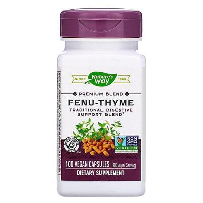 Комплекс для дыхательных путей Nature's Way Fenu-Thyme 900 мг, 100 капсул
