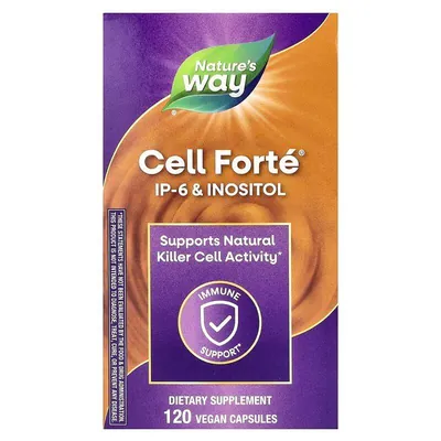 Фітинова кислота (ІР-6 інозитол) Nature's Way Cell Forte IP-6 & Inositol, 120 веганських капсул