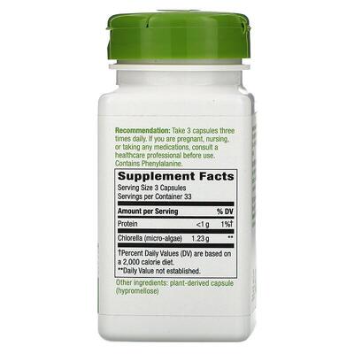 Хлорелла Nature's Way Chlorella микроводоросли 1230 мг, 100 капсул