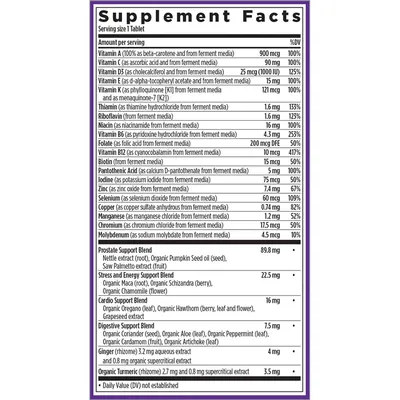 Мультивітаміни для чоловіків 40+ New Chapter One Daily Every Man's Multivitamin, 24 таблетки