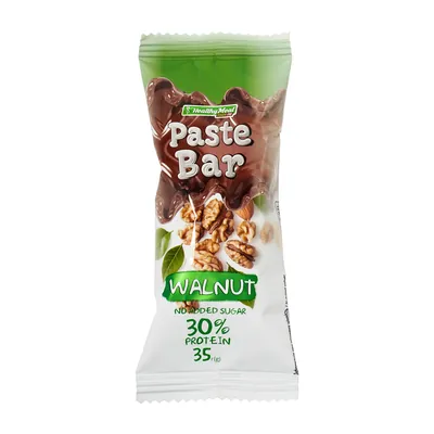 Батончик протеїновий Power Pro Healthy Meal Paste Bar з волоським горіхом глазурований, 35 г