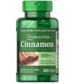 Корица Puritan's Pride Cinnamon 500 мг, 100 капсул