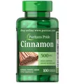 Кориця Puritan's Pride Cinnamon 500 мг, 100 капсул