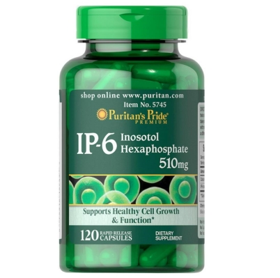 Инозитол Гексафосфат Puritan's Pride IP-6 Inositol Hexaphosphate 510 мг, 120 капсул