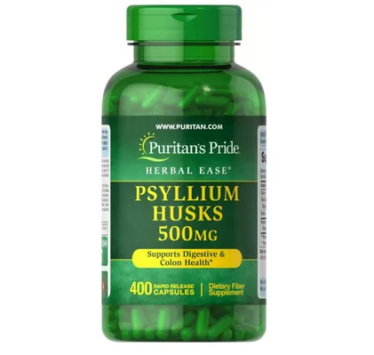 Лушпиння Подорожника Puritan's Pride Psyllium Husks 500 мг, 400 капсул
