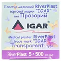 Пластир медичний IGAR RiverPlast Прозорий на полімерній основі (поліетилен) 5 см х 500 см, 1 штука
