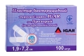 Пластырь бактерицидный IGAR тип Прозрачный на полимерной основе (полиуретан) 1,9 см х 7,2 см, 1 штука