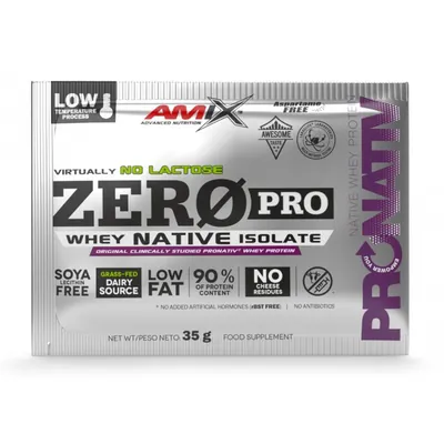 Протеїн сироватковий ізолят Amix Nutrition ZeroPro Protein полуничне морозиво, 35 г 1/20