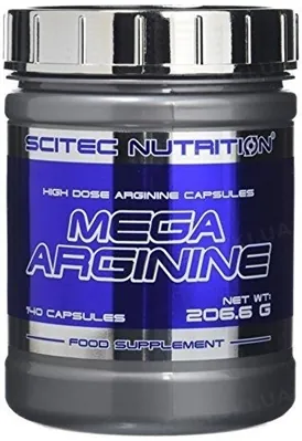 Амінокислота Scitec Nutrition Mega Arginine, 140 капсул