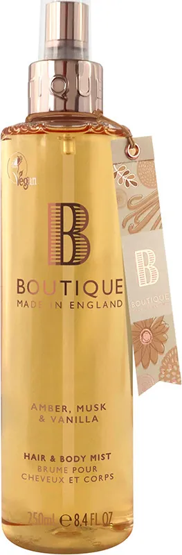 Міст для тіла та волосся Boutique Amber, Musk & Vanilla, 250 мл