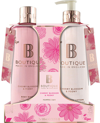 Набор для тела Boutique Cherry Blossom & Peony Duo (Гель для душа 500 мл + Лосьон для тела 500 мл)