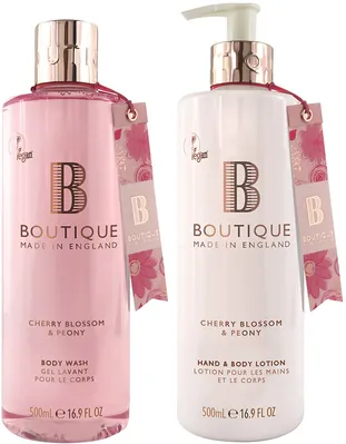 Набір для тіла Boutique Cherry Blossom & Peony Duo (Гель для душу 500 мл + Лосьйон для тіла 500 мл)