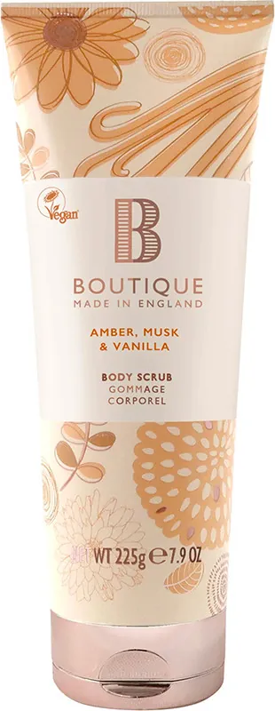 Скраб для тіла Boutique Amber, Musk & Vanilla, 225 г