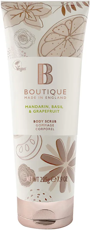 Скраб для тіла Boutique Mandarin, Basil & Grapefruit, 225 г