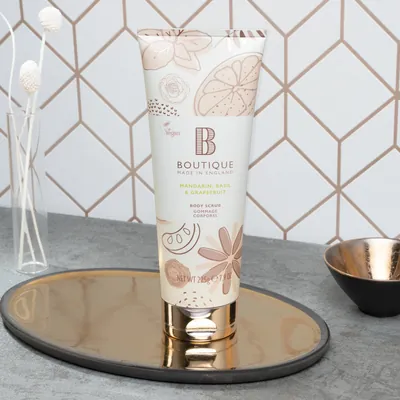 Скраб для тіла Boutique Mandarin, Basil & Grapefruit, 225 г